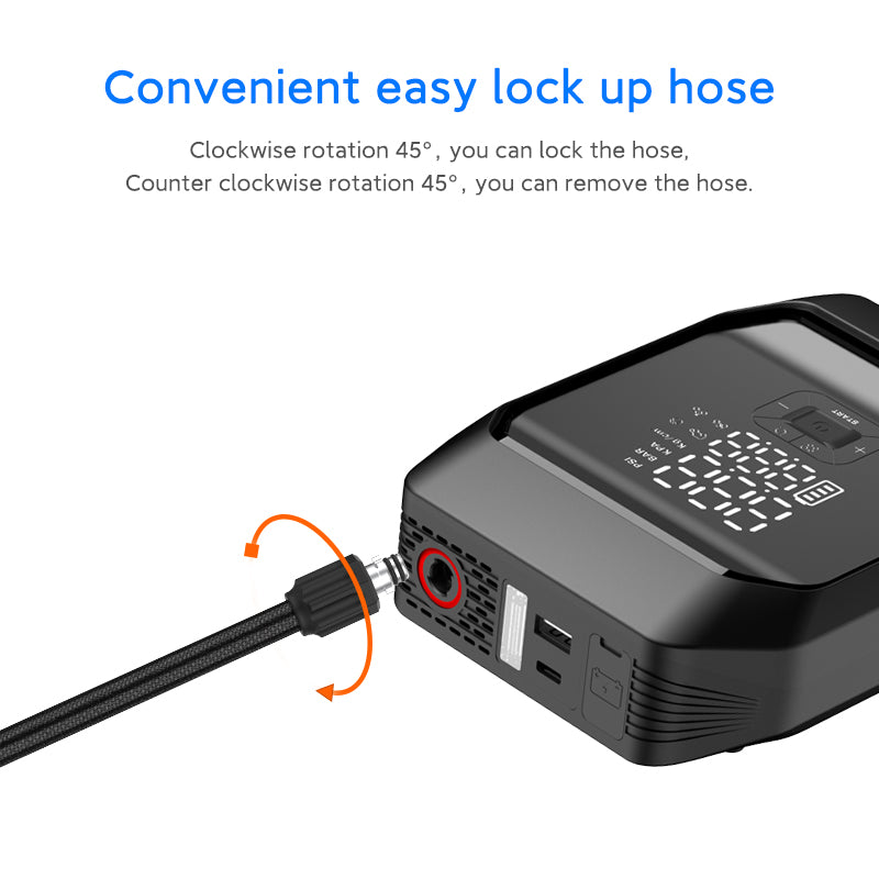 KF03 2-in-1 High-Power 8000mAh Emergency Jump Starter with Inflator Pump, Power Bank Function KF03 2-in-1 High-Power 8000mAh Emergency Jump Starter with Inflator Pump, Power Bank Function